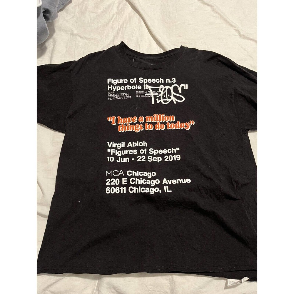 Champion Figures Of Speech Virgil Abloh Mca Shirt… - image 1